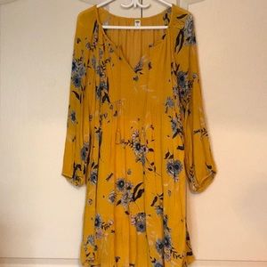 Boho style flowy floral dress